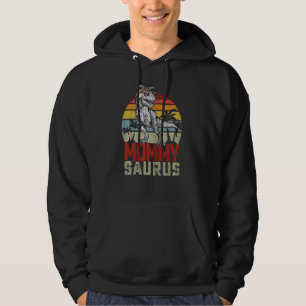 Womens Mommysaurus Mama Dinosaur Rex Family Match Hoodie