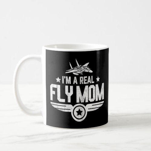 Womens Moms Birthday Mothers Day Jet Fighter Pil Coffee Mug