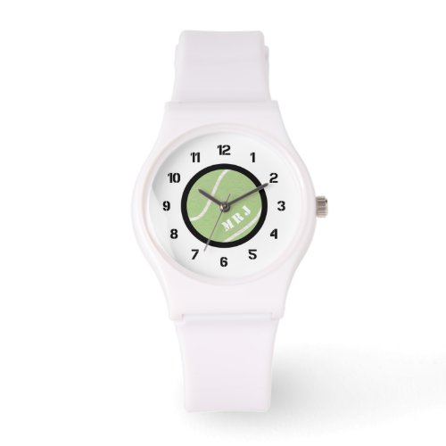 Womens Monogram Tennis Watch Silicon Bracelet