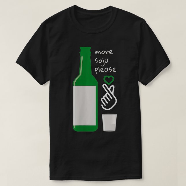 Womens More Soju please VNeck  T-Shirt (Design Front)