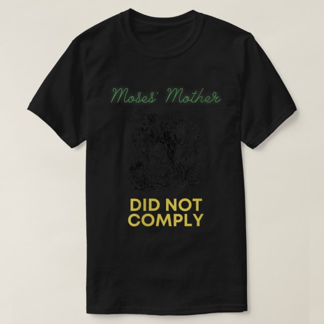 Womens Moses Mother Did Not Comply VNeck  T-Shirt (Design Front)