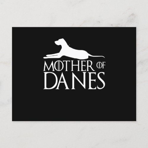 Womens Mother of Danes funny t_shirt funny Great Announcement Postcard