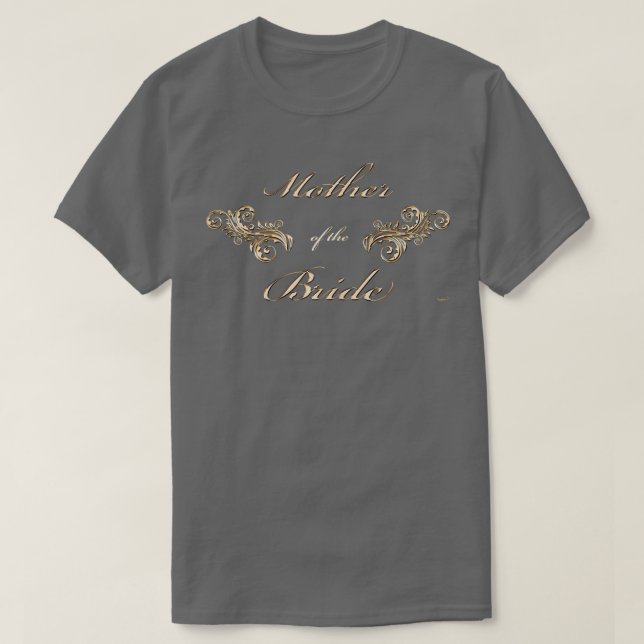 Womens Mother of the Bride gold inspired  T-Shirt (Design Front)