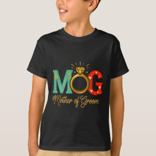 Womens Mother Of The Groom Mob Mog Mom Wedding Bac T-Shirt