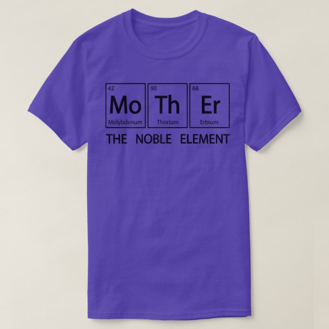 Womens Mother Periodic Table The Noble Element, Sc T-Shirt (Design Front)