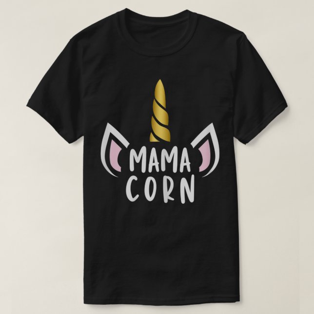 Womens Mothers Day Mamacorn  Mommy Unicorn Awesome T-Shirt (Design Front)