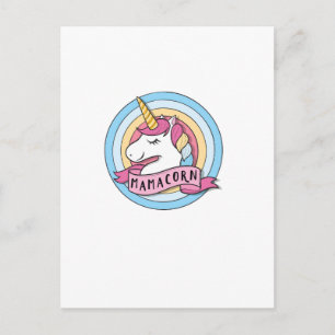 Womens Mothers Day Mamacorn Unicorn Gift For Her L Postcard