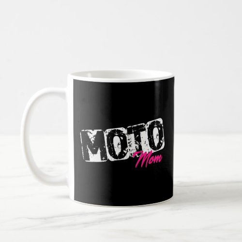 Womens Moto Mom Dirt Bike Motocross Racing  Coffee Mug