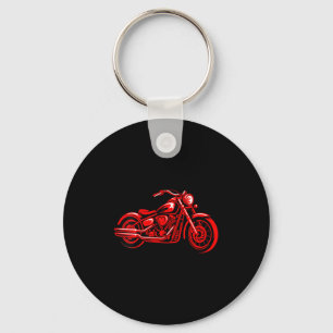 Women's Motorcycle Heart Biker Valentines Day Ride Keychain