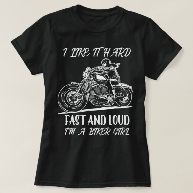 Women's motorcycle motorcyclist, gift saying Sweat T-Shirt (Design Front)