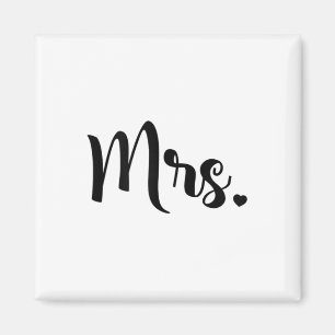 Womens Mrs. Engagement Wedding Bridal Shower Bride Magnet