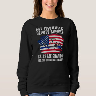 Womens My Deputy Sheriff Calls Me Grandma Deputy S Sweatshirt