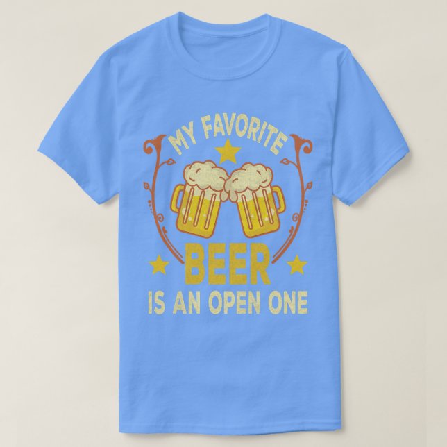 Womens My Favorite Beer Is An Open One  T-Shirt (Design Front)