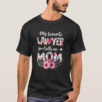 Womens My Favorite Lawyer Calls Me Mom Baseball Mo T-Shirt