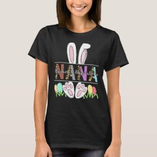 Womens My Favorite Peep Call Me Nana Leopard Easte T-Shirt