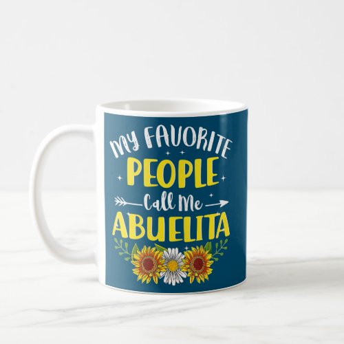Womens My Favorite People Call Me Abuelita Coffee Mug