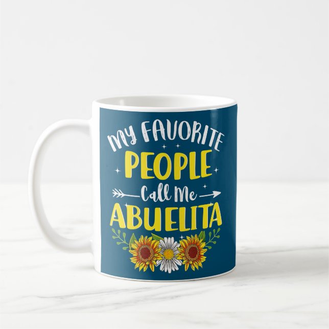 Womens My Favorite People Call Me Abuelita Coffee Mug (Left)