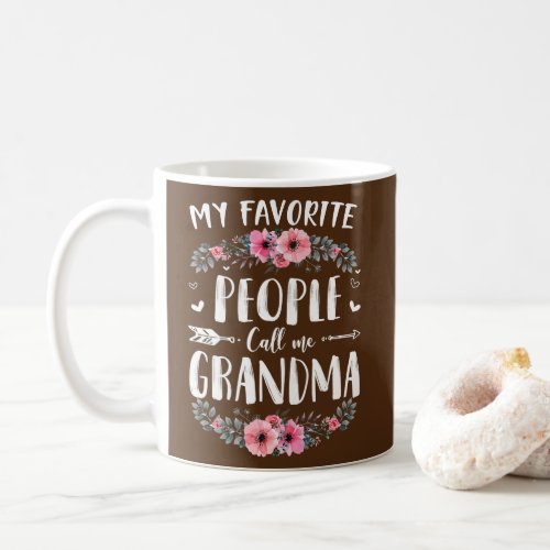 Womens My Favorite People Call Me Grandma Tee Coffee Mug