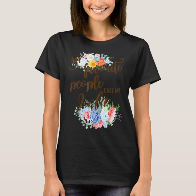 Womens My Favorite People Call Me Lola Filipino Gr T-Shirt (Front)