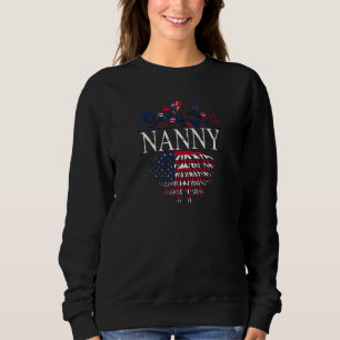 Womens My Favorite People Call Me Nanny Wildflower Sweatshirt