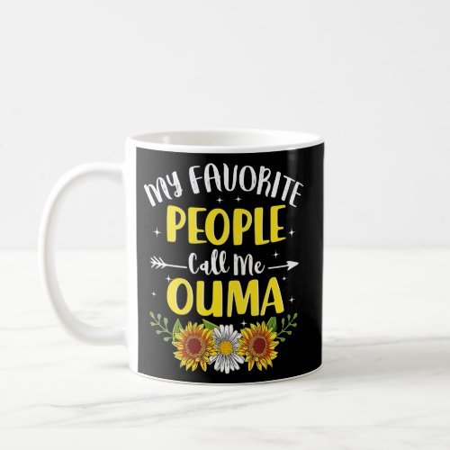 Womens My Favorite People Call Me Ouma Sunflower Coffee Mug