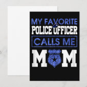 Womens My Favorite Police Officer Calls Me Mom (Front/Back)