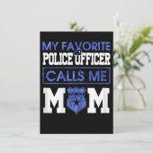 Womens My Favorite Police Officer Calls Me Mom (Standing Front)