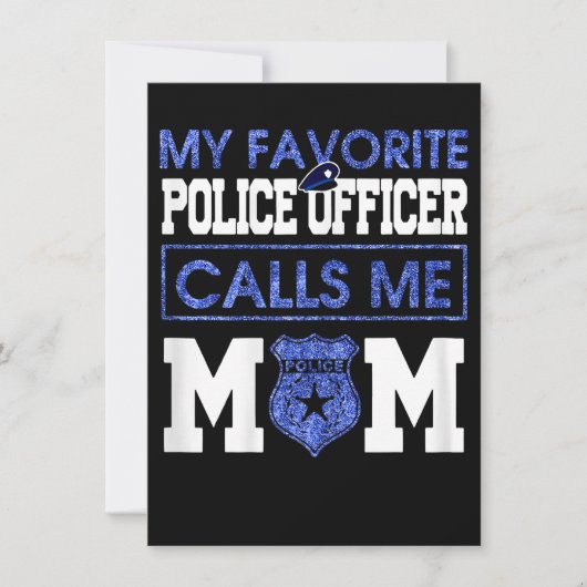 Womens My Favorite Police Officer Calls Me Mom (Front)