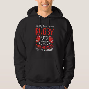 Womens My Favorite Rugby Player Calls Me Grandmom  Hoodie