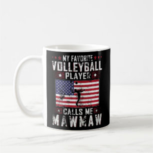 Womens My Favorite Volleyball Player Calls Me Mawm Coffee Mug