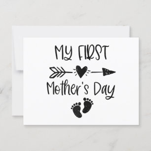 Womens My First Mother's Day For New Mom Pregnancy Postcard