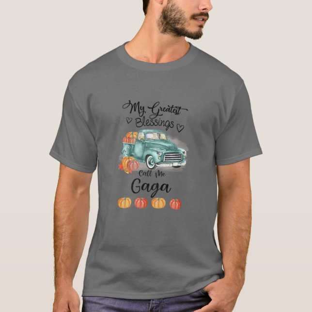 Womens My Greatest Blessings Call Me Gaga Bumpkin T-Shirt (Front)