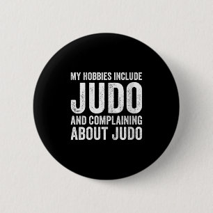 Womens My Hobbies Include Judo Funny Judoka V-neck Button