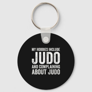 Womens My Hobbies Include Judo Funny Judoka V-neck Keychain