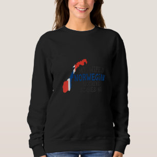 Womens My Wife's Norwegian Nothing Scares Me Husba Sweatshirt