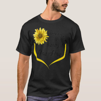Womens NaeNae Gift Happiness Is Being A NaeNae VNe T-Shirt