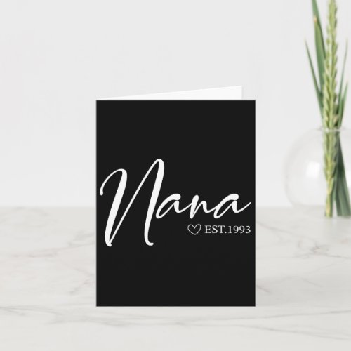 Womens Nana Est 1993 Mothers Day Birthday Clothing