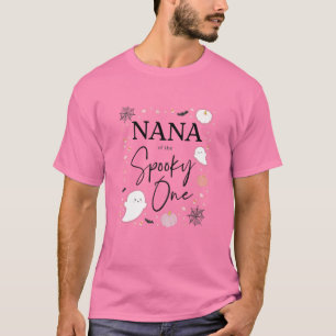 Womens Nana Of The Spooky One Girl First Birthday T-Shirt