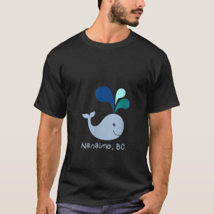 Womens Nanaimo BC Canada Cute Whale Lover Cartoon T-Shirt