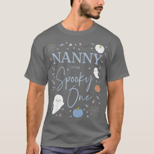 Womens Nanny of the Spooky One First Birthday Boy T-Shirt