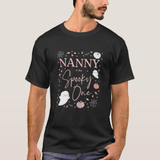 Womens Nanny of the Spooky One Girl First Birthday T-Shirt