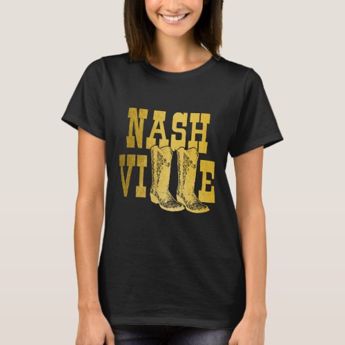 Womens Nashville Tennessee Line Dancing Cowgirl Co T_Shirt