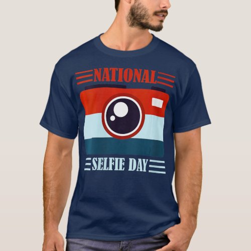 Womens National Selfie Day Selfie Camera Costume S T_Shirt