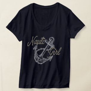 Women's Nauti Girl V-Neck Tshirt