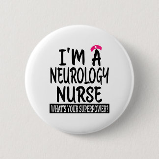 Womens Neurology Nurse Funny Nursing School And Me Button