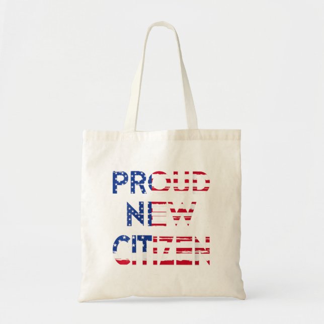 Womens New American Citizen Gif Us Flag Citizenshi Tote Bag (Front)
