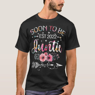 Womens New Auntie Mother's Day Gifts  Soon To Be A T-Shirt