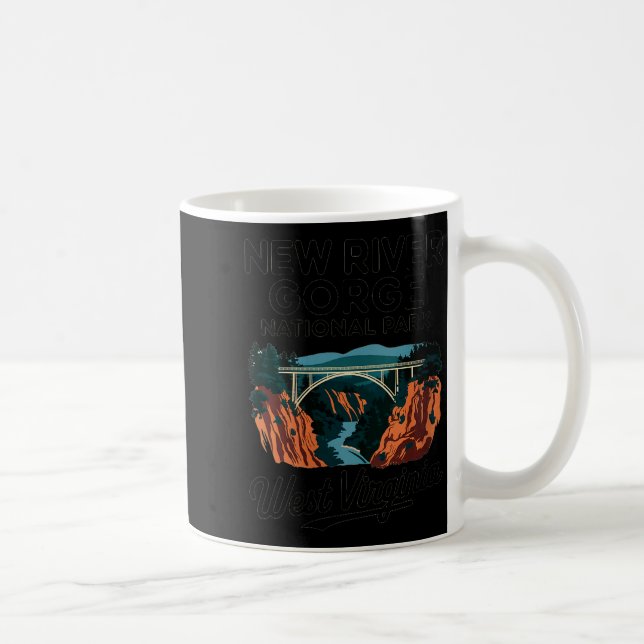 Womens New River Gorge West Virginia National Park Coffee Mug (Right)