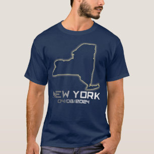 Womens New York America Astronomy otal Solar Eclip T-Shirt