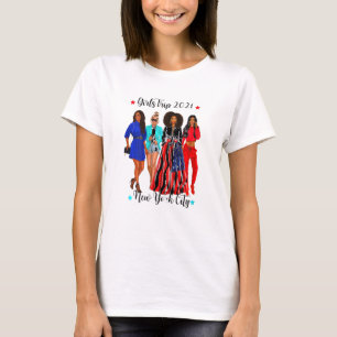 Womens New York City Girls Trip 2021 Black Womens T-Shirt